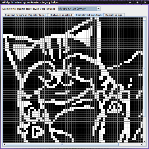 GUI Nonogram Master's Legacy Helper - Show Solution